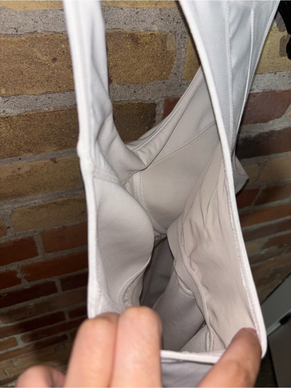 Athleta Cream Racerback Performance Tank - Picture 4 of 4